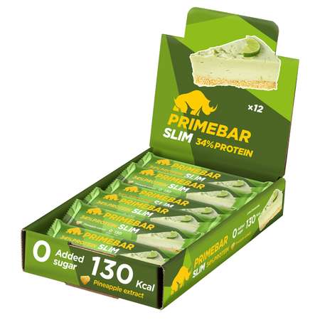 Батончик протеиновый Primebar Slim лаймовый чизкейк 40г*12шт