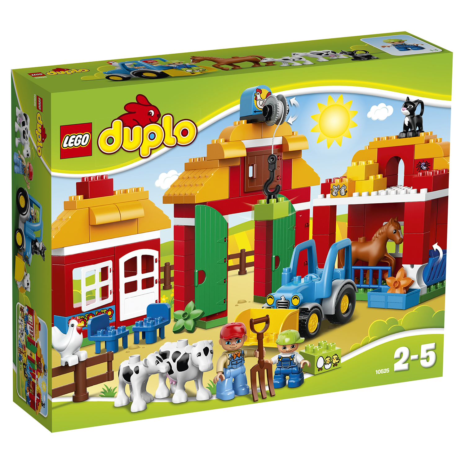 Конструктор LEGO DUPLO Большая ферма блочный - фото 2