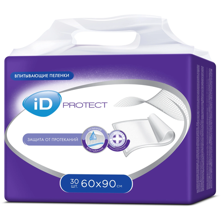 Пелёнки одноразовые iD 60х90 см 30 шт.