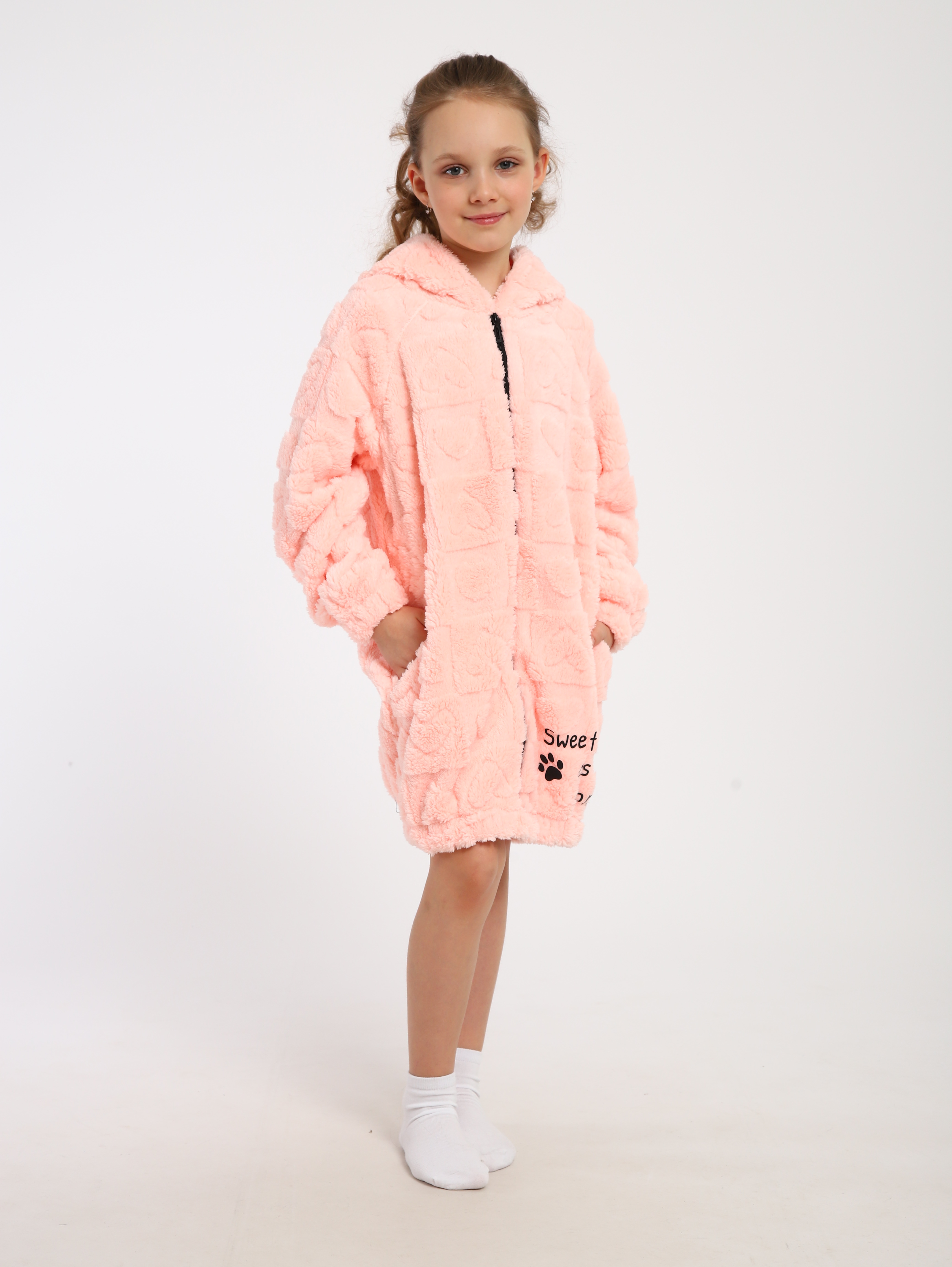 Халат ЛАДОШКИ Халат Мурлыка персик - фото 6