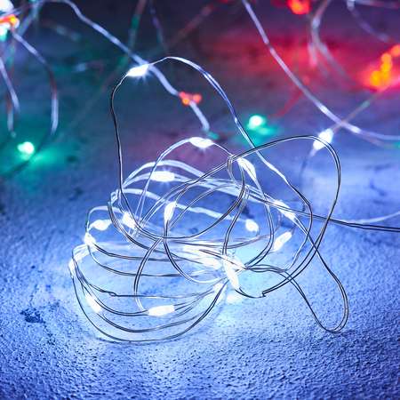 Светодиодная гирлянда NEON-NIGHT Роса 5 м белое свечение c USB 315-965