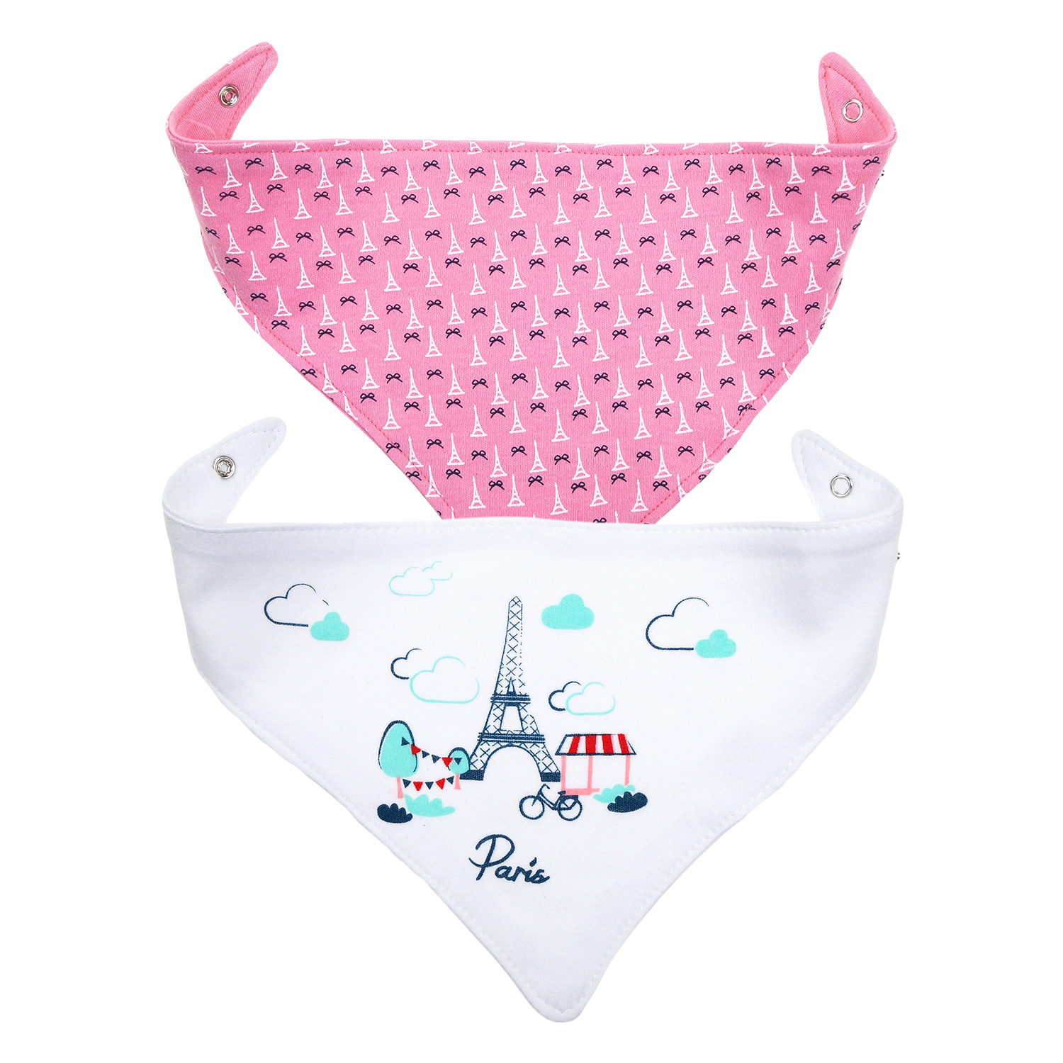 Нагрудник Babyono текстиль 2 шт. в ассортименте - фото 5