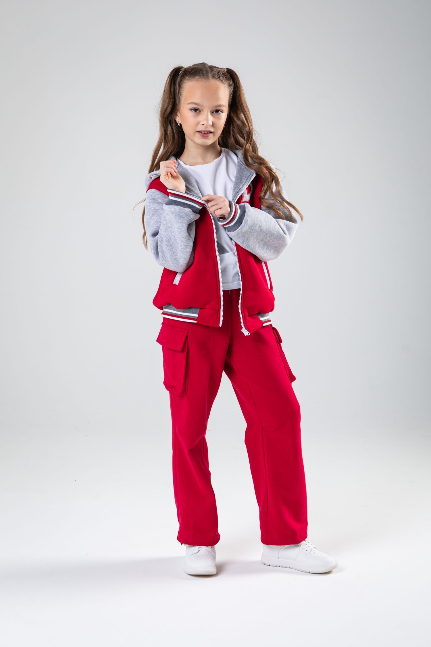 Бомбер БарDuck bd_bomber_greyred - фото 5