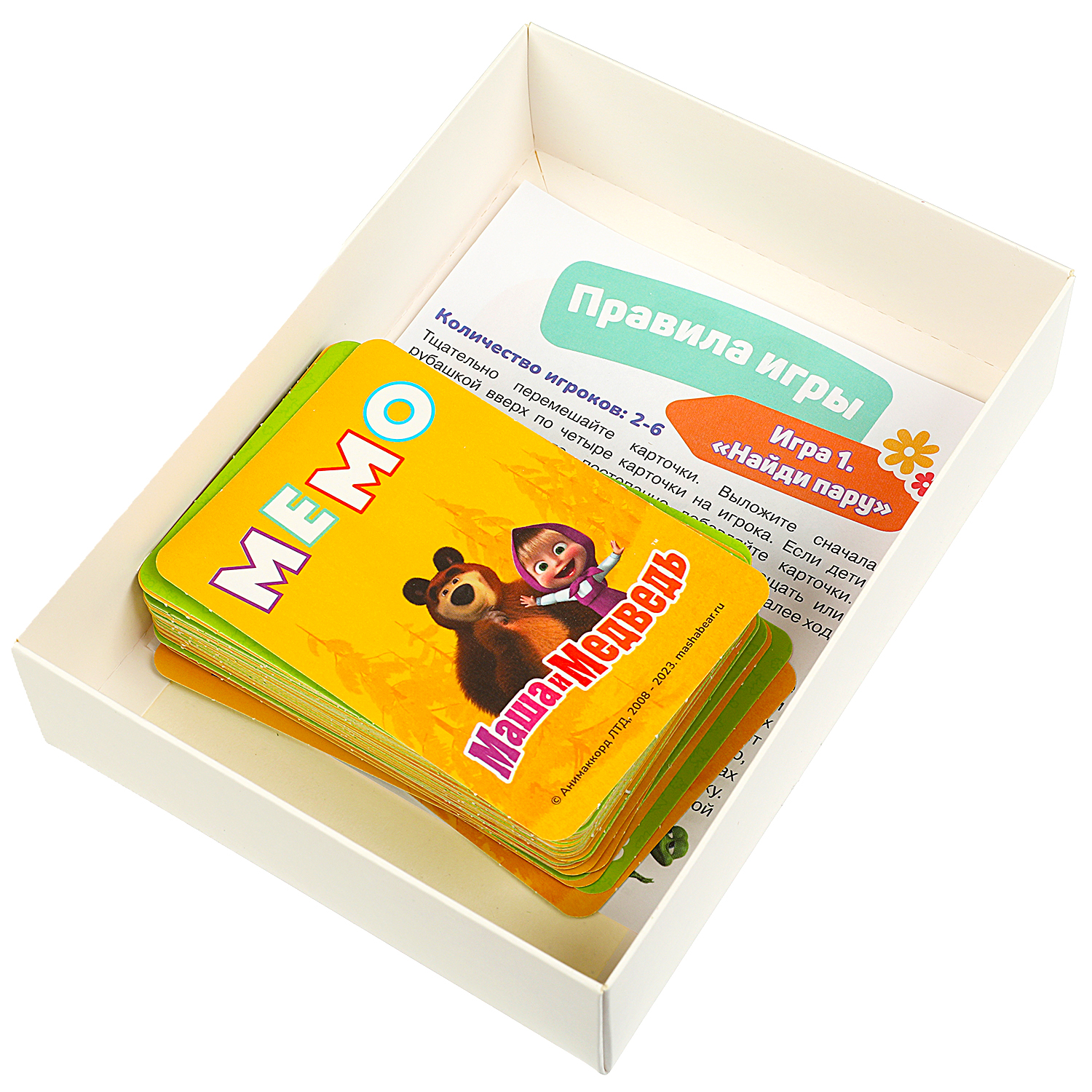 Настольная игра Умные игры Мемо Маша и медведь - фото 5