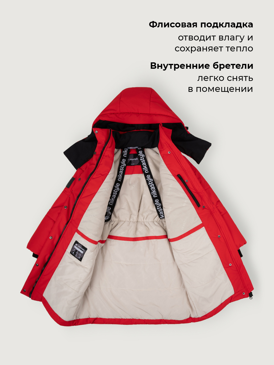 Пальто NIKASTYLE 6з5026 красный - фото 6