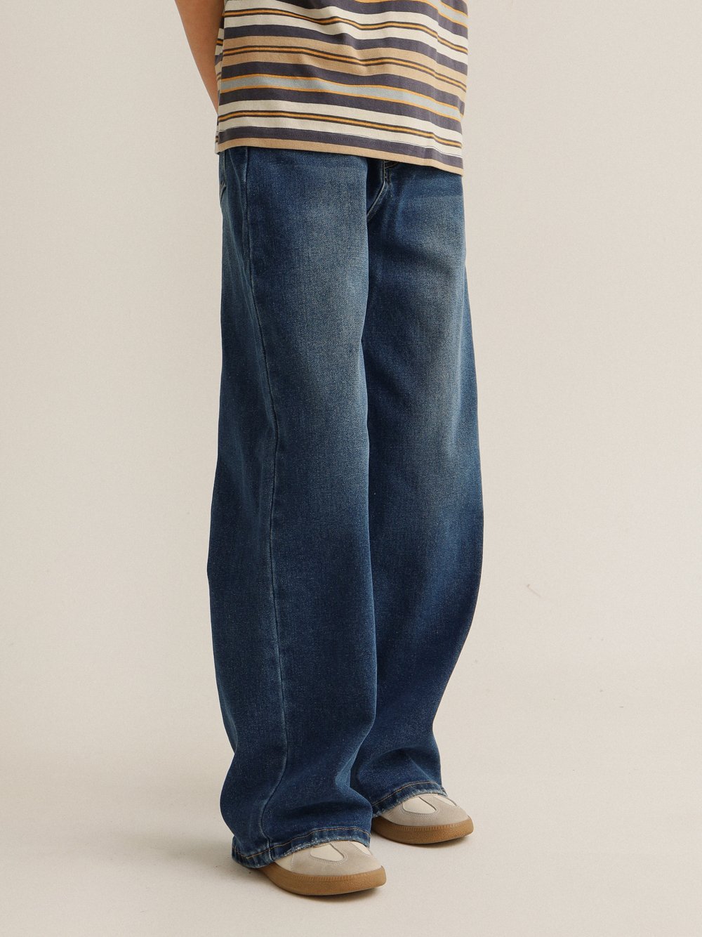 Джинсы MINIDINO G-DN-Jns-022-0/0Джинсы-трубы стрейч темно-синий - фото 1