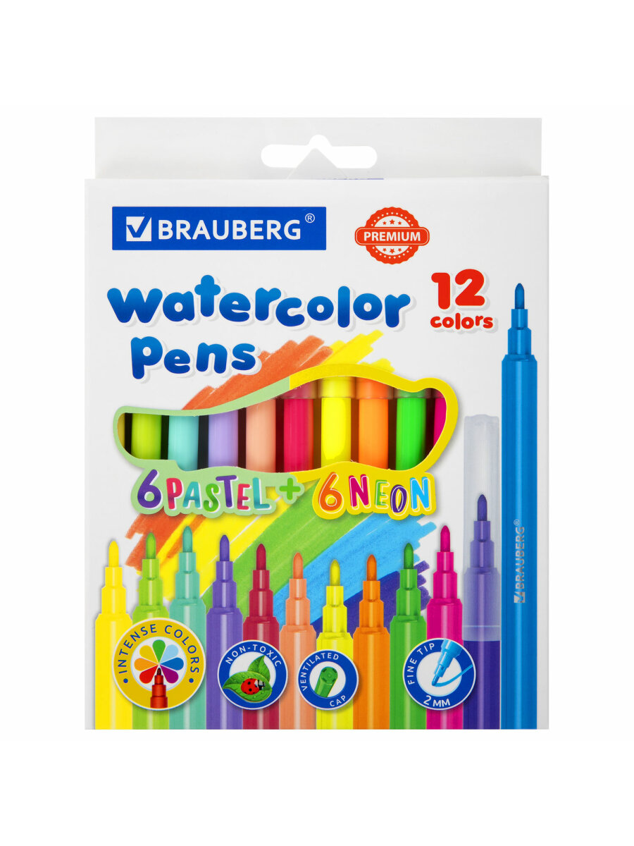 Фломастеры Brauberg 12 цв. - фото 5