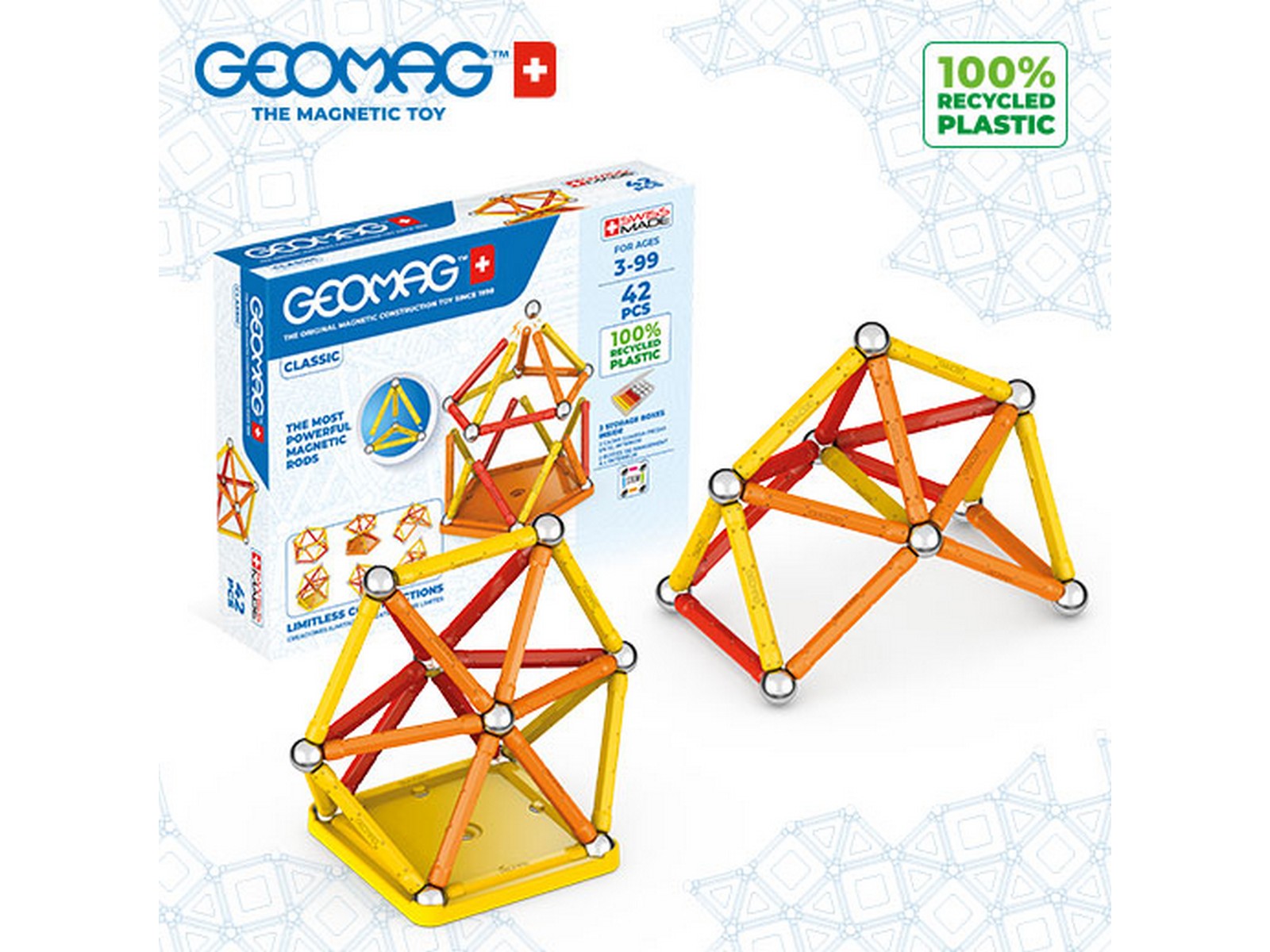 Конструктор Geomag магнитный 42 дет. - фото 3