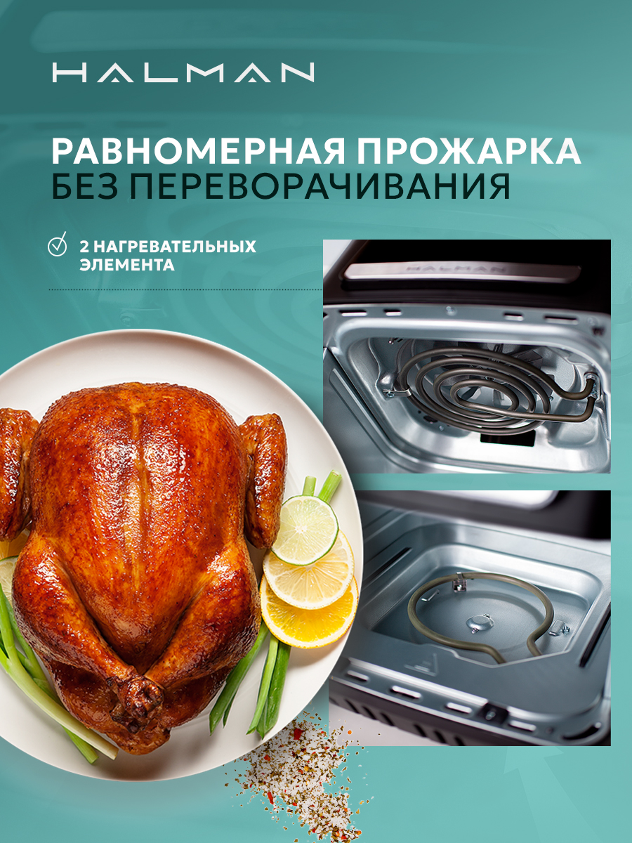 Аэрогриль HALMAN HAF-1000 - фото 8