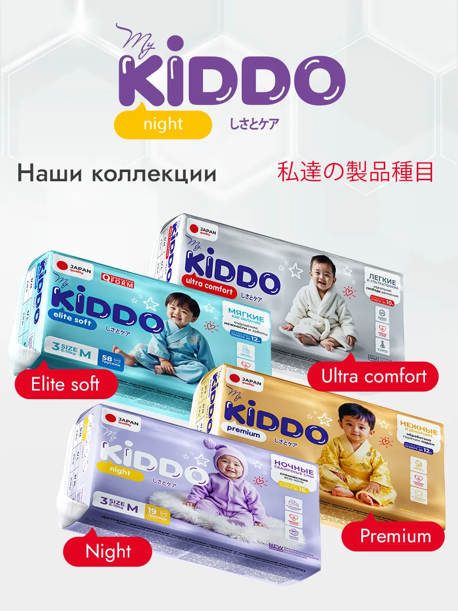 Трусики Kiddo Night XL (12-20 кг) 17 шт. - фото 14