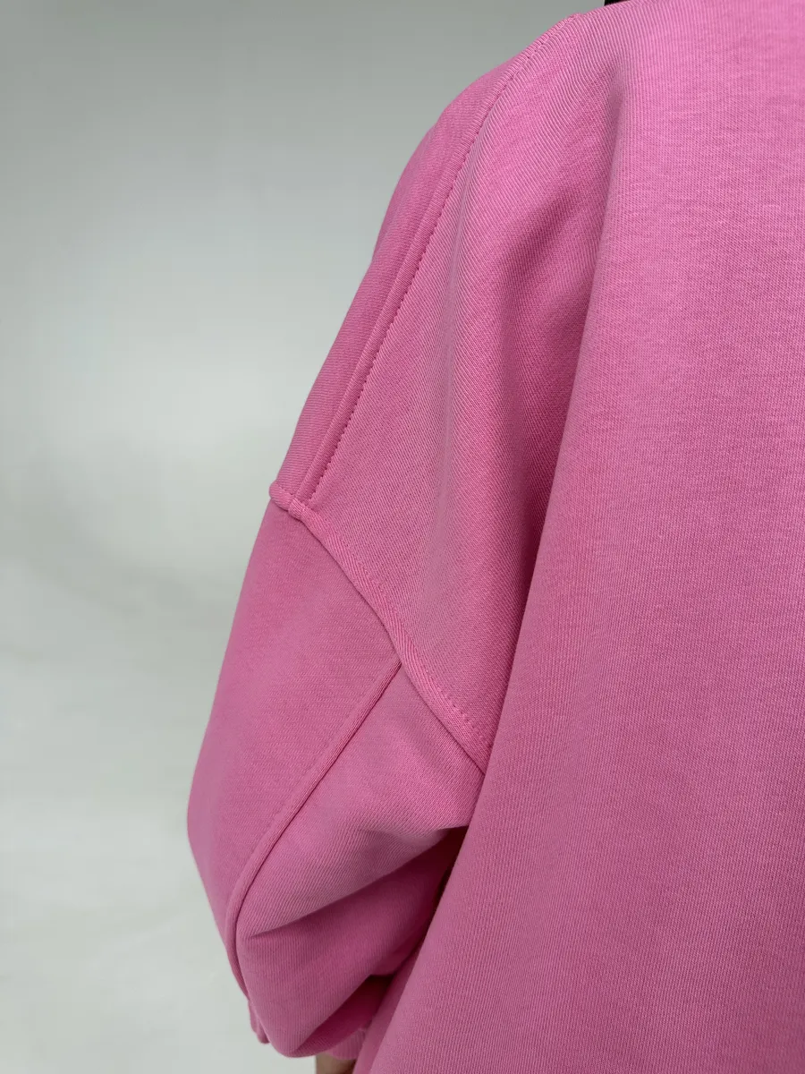 Толстовка ROOMY ESSENCE STREEThd/pink - фото 12