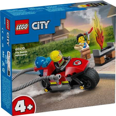 Конструктор LEGO City Пожарно-спасательный мотоцикл блочный