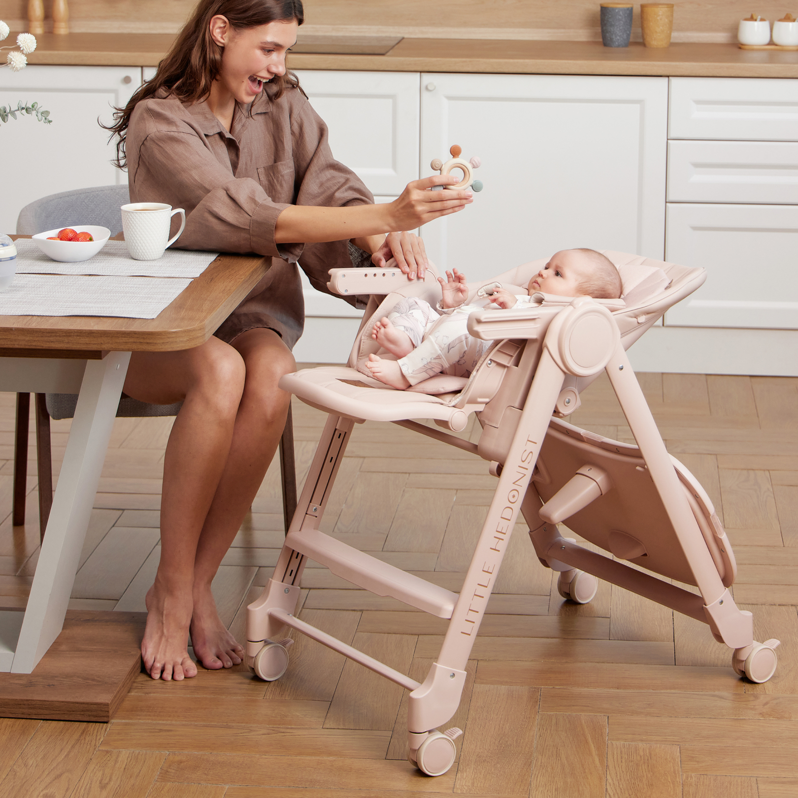 Стульчик для кормления Happy Baby Berny Lux трансформер - фото 7