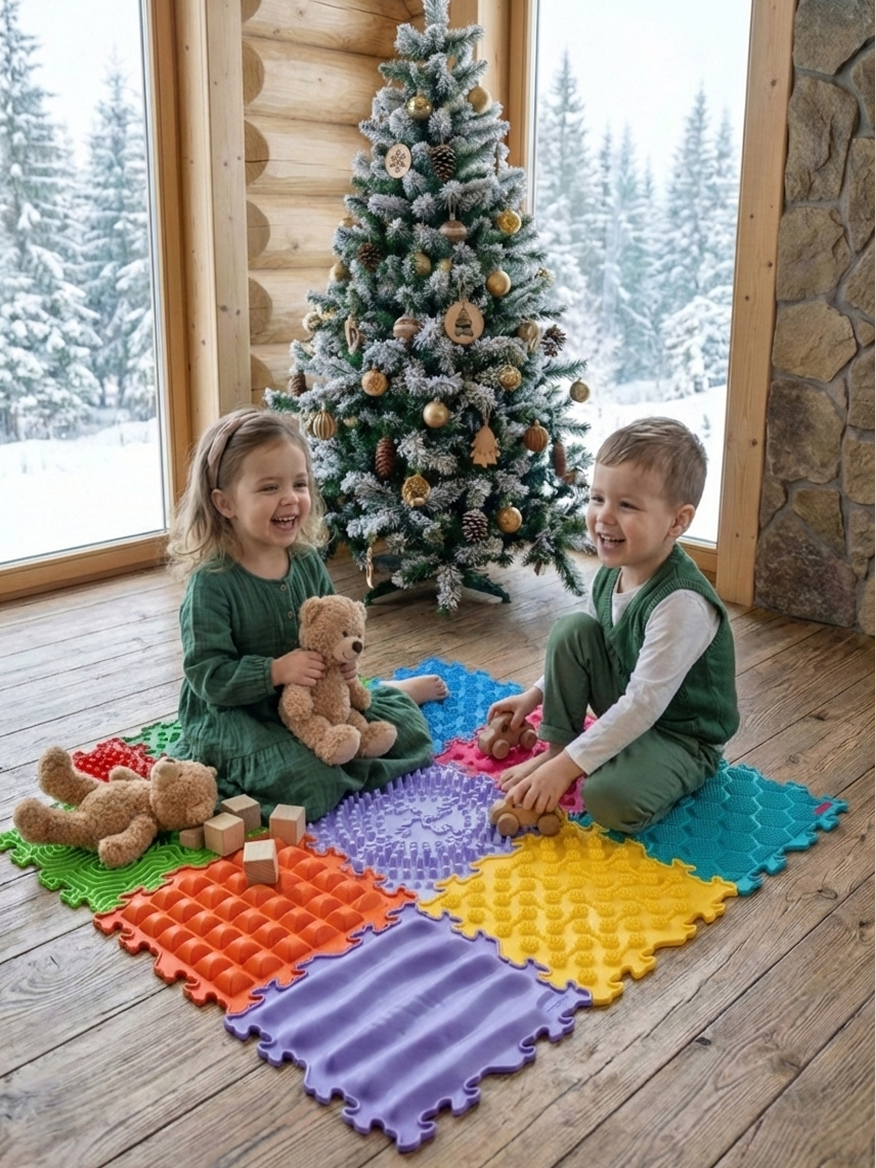 Коврик-пазл SPORTO.ONE Пастель - фото 24