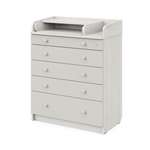 Комод пеленальный Aton Maks сосна касцина серый