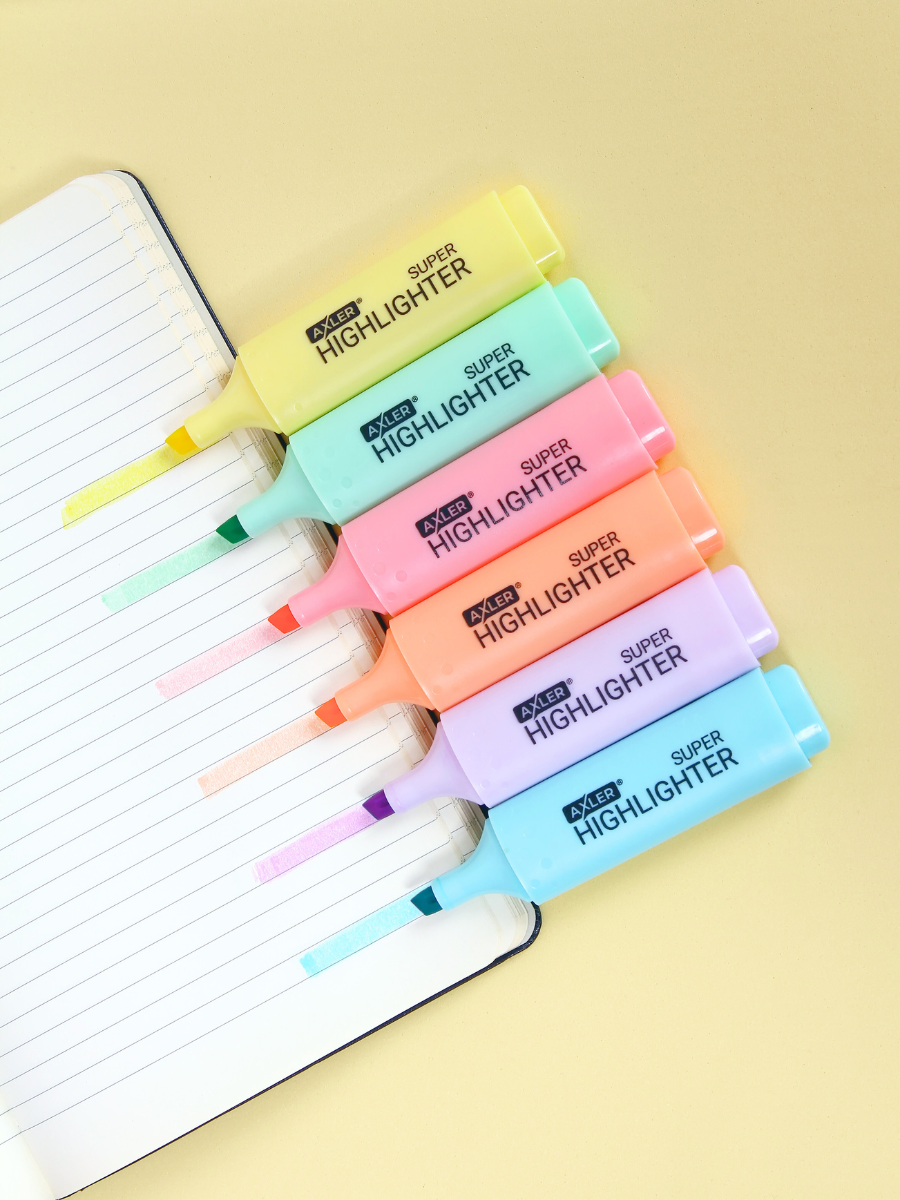 Текстовыделители AXLER 6 шт. - фото 11