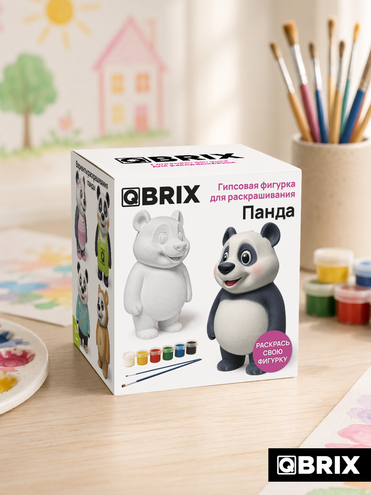 Набор для творчества фигурка QBRIX Панда - фото 12
