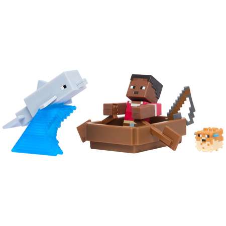 Игровой набор Minecraft Моряк Зури и Рыба