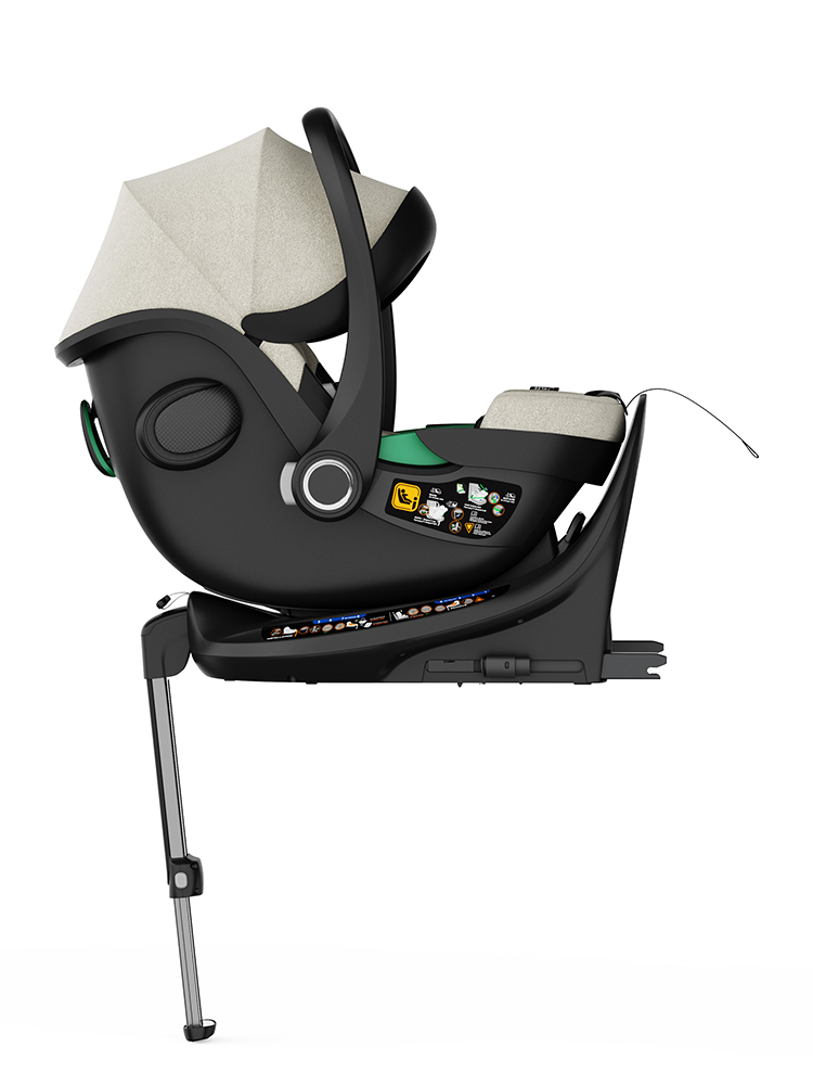 Автокресло KLEE Cascade i-Size с базой Isofix Isofix 0 (0 -13 кг) бежевый - фото 2