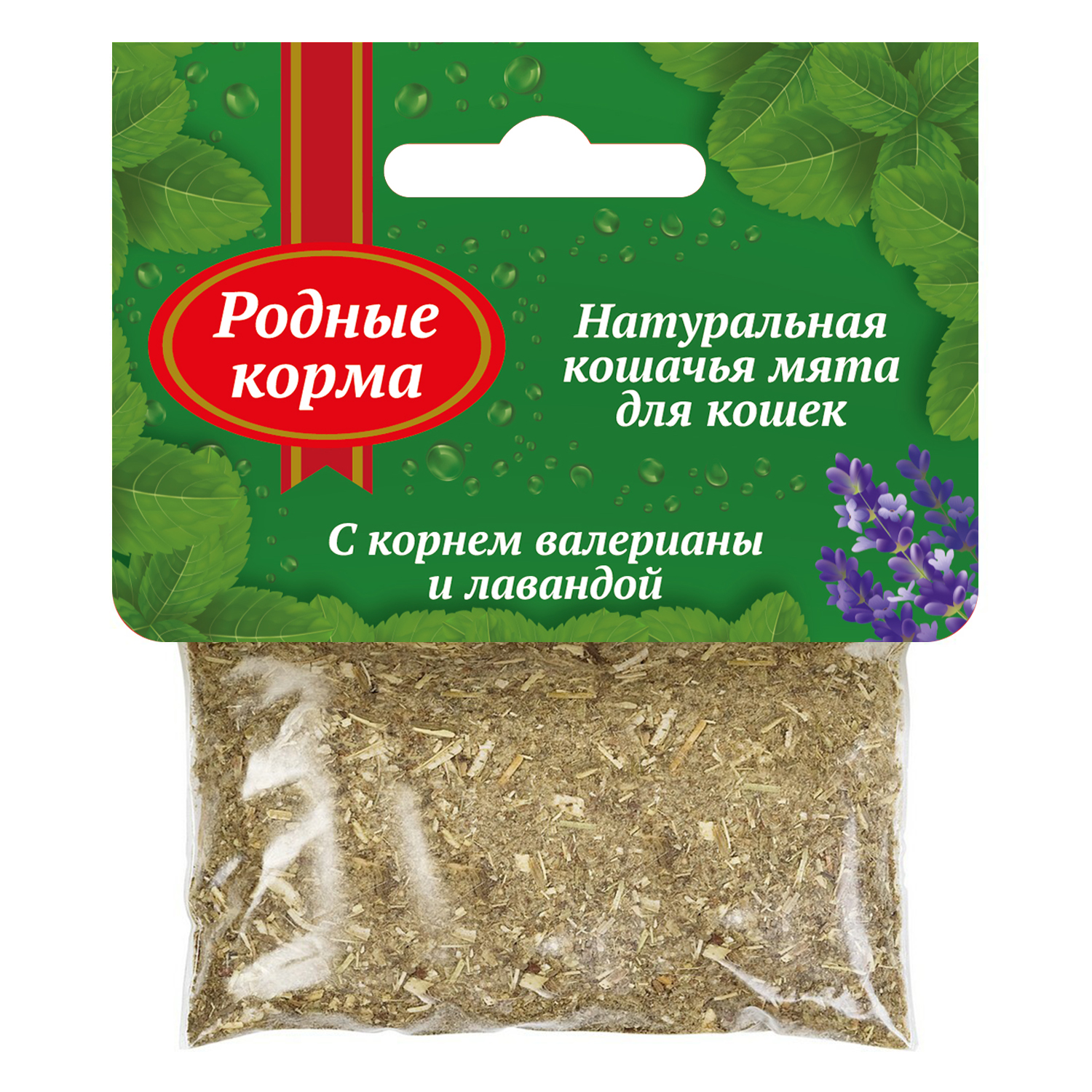 Кошачья мята Родные корма с корнем валерианы и лавандой 15г - фото 1