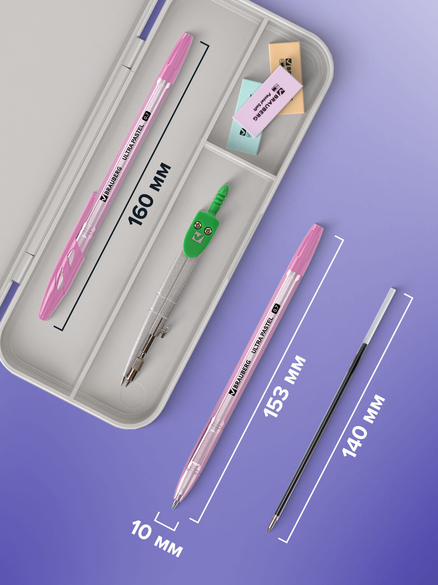 Ручка шариковая Brauberg 50 шт. - фото 4