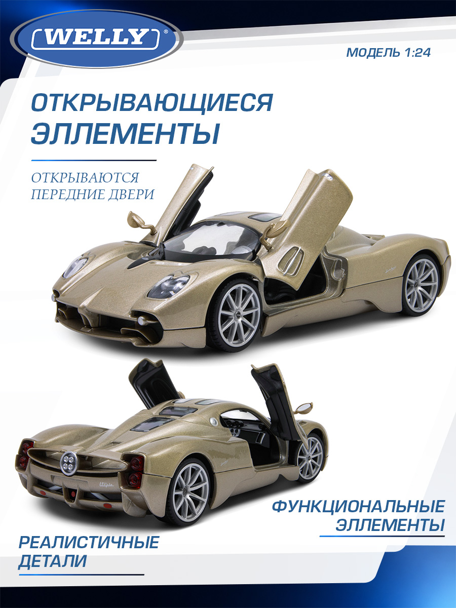 Автомобиль Welly Pagani Пагани Утопия 1:24 WL_24134W - фото 5