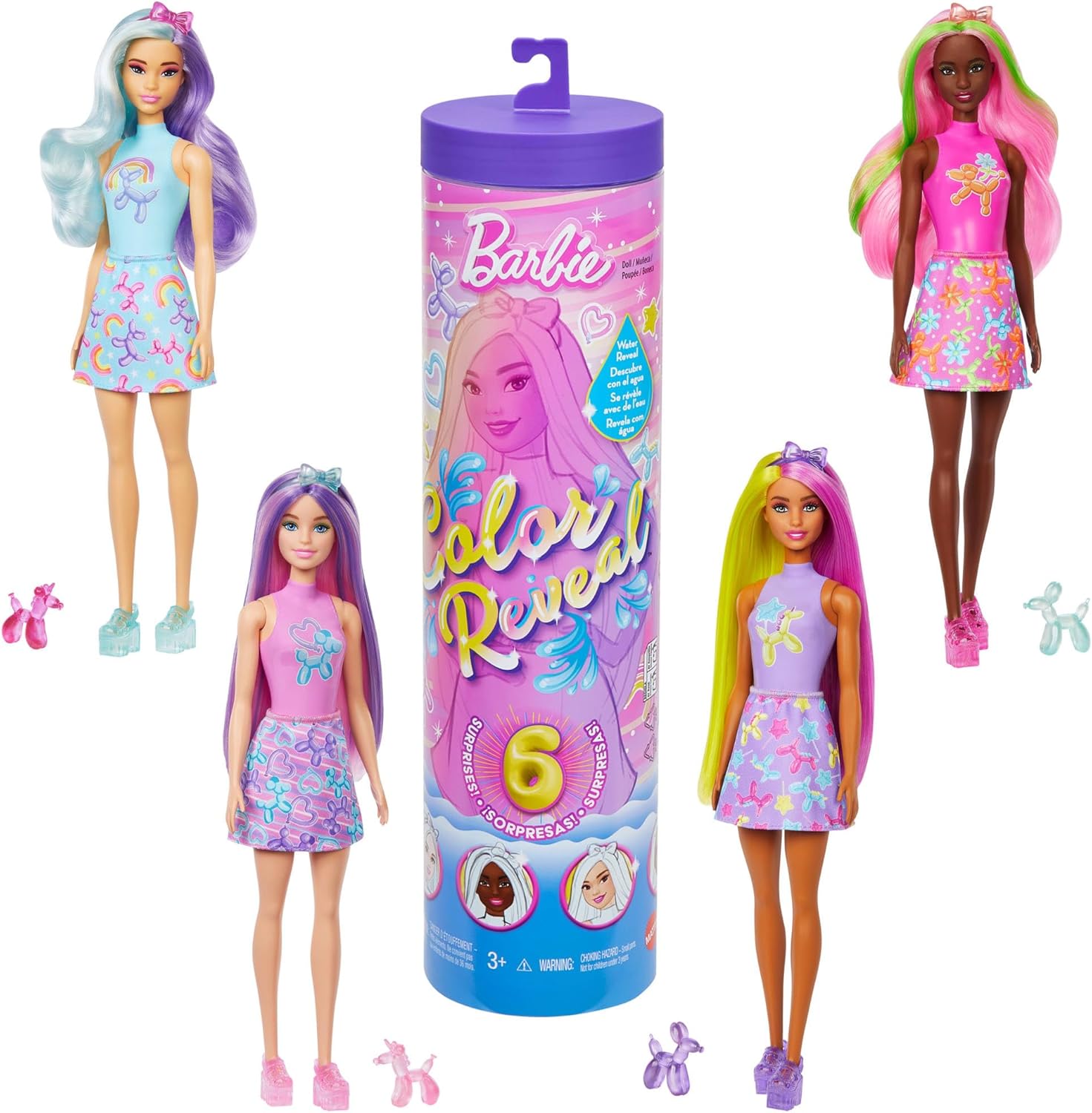 Кукла модельная Barbie Color Reveal Balloon в ассортименте JFV58 - фото 1