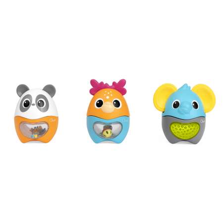 Игрушка Chicco пирамидка Весёлые животные 3в1