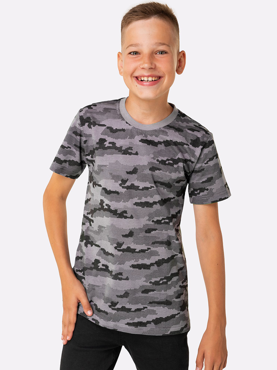 Футболка HappyFox HF9114соты.серый - фото 5