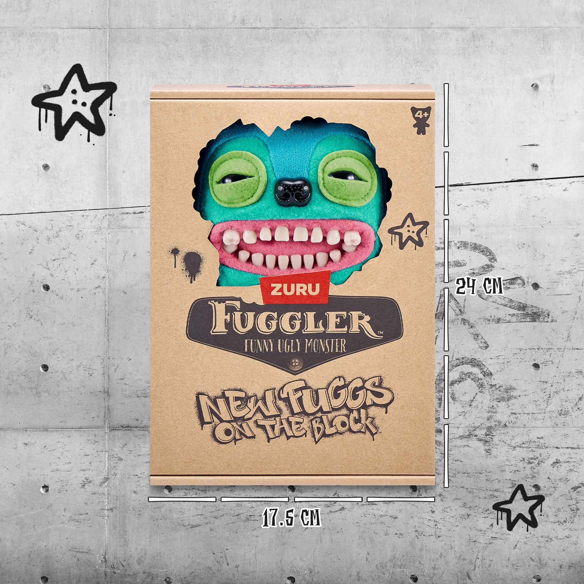 Игрушка мягкая FUGGLER Жадина Гринер Коварный сосед 24см 15713G - фото 3