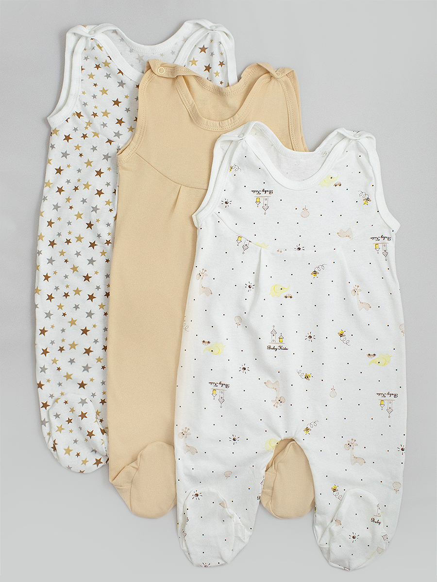 Ползунки 3 шт YOULALA 0069102001 - фото 1