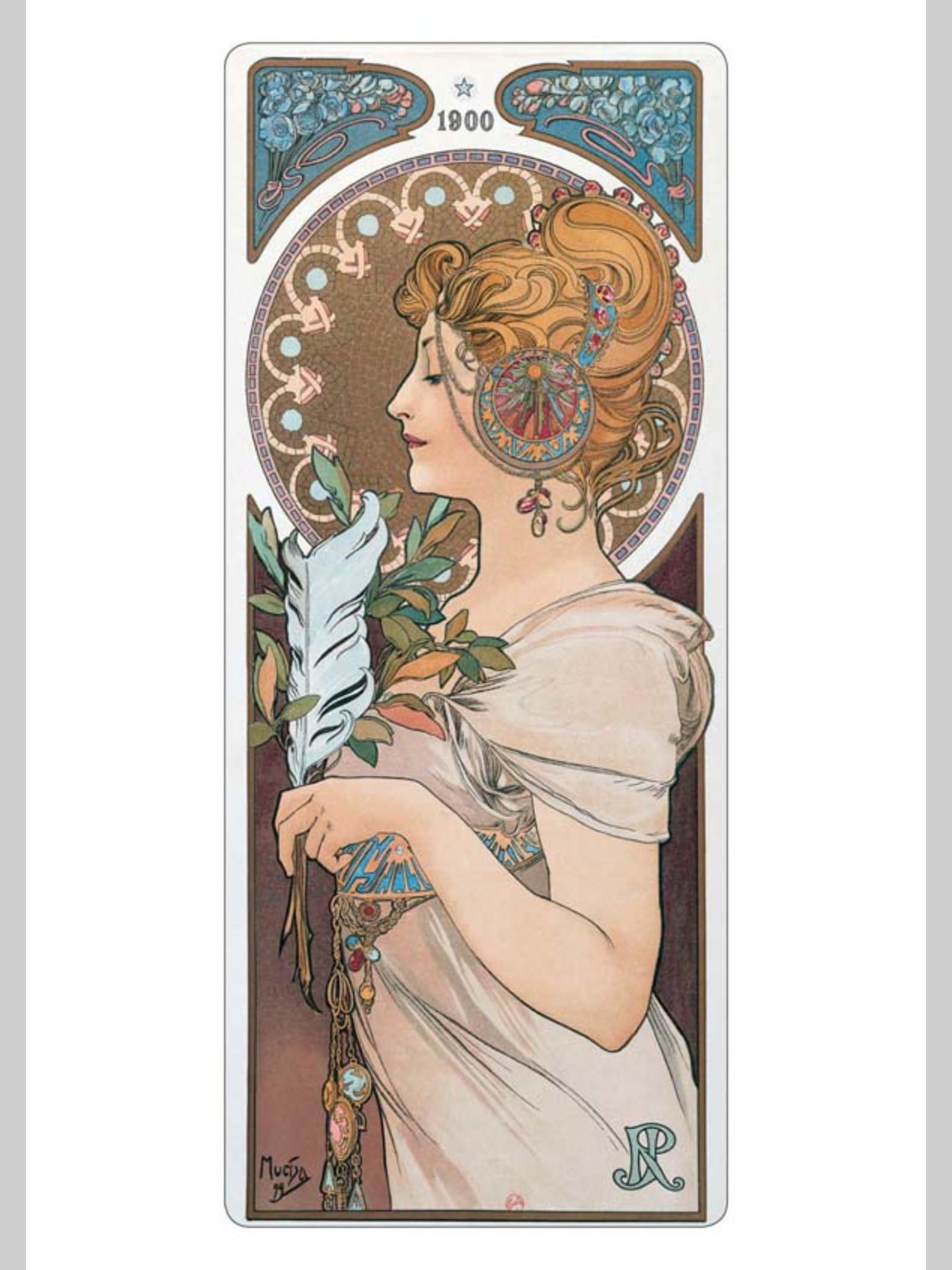 Набор открыток Белый город Альфонс Муха почтовые открытки для посткроссинга - фото 2