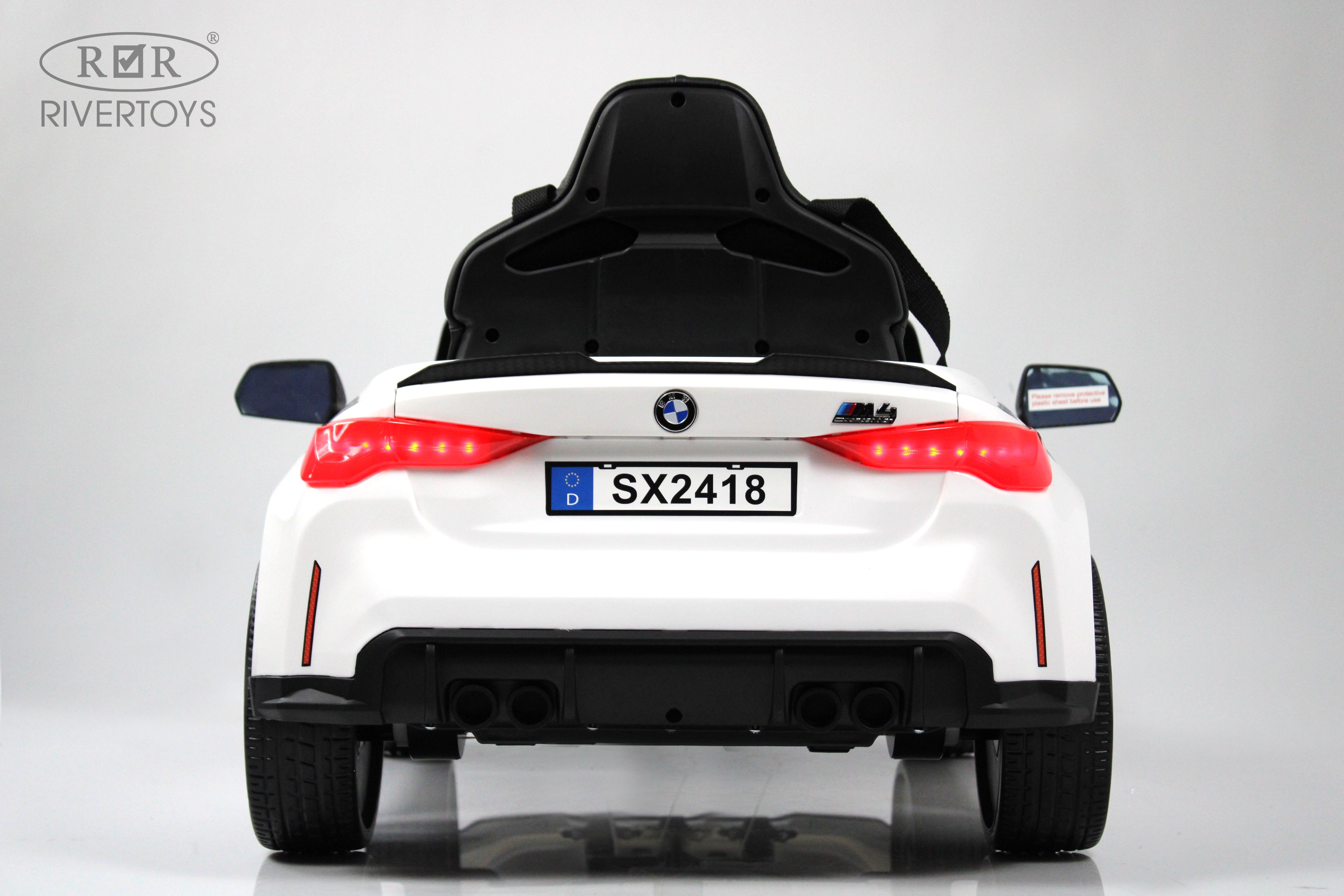 Электромобиль RIVERTOYS BMW A004AA-BMW-WHITE С пультом ДУ - фото 18