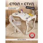 Комплект мебели Babystul Стол+стул+подушки конфетки