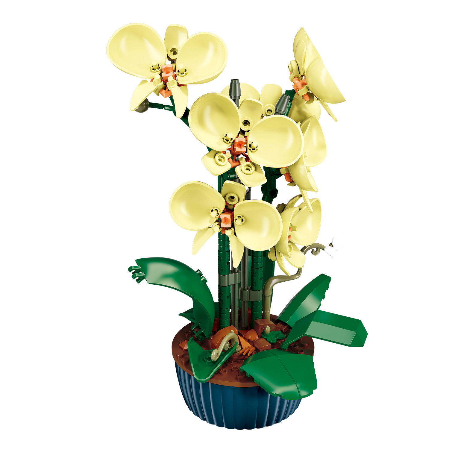 Конструктор SLUBAN Желтая орхидея - фото 3
