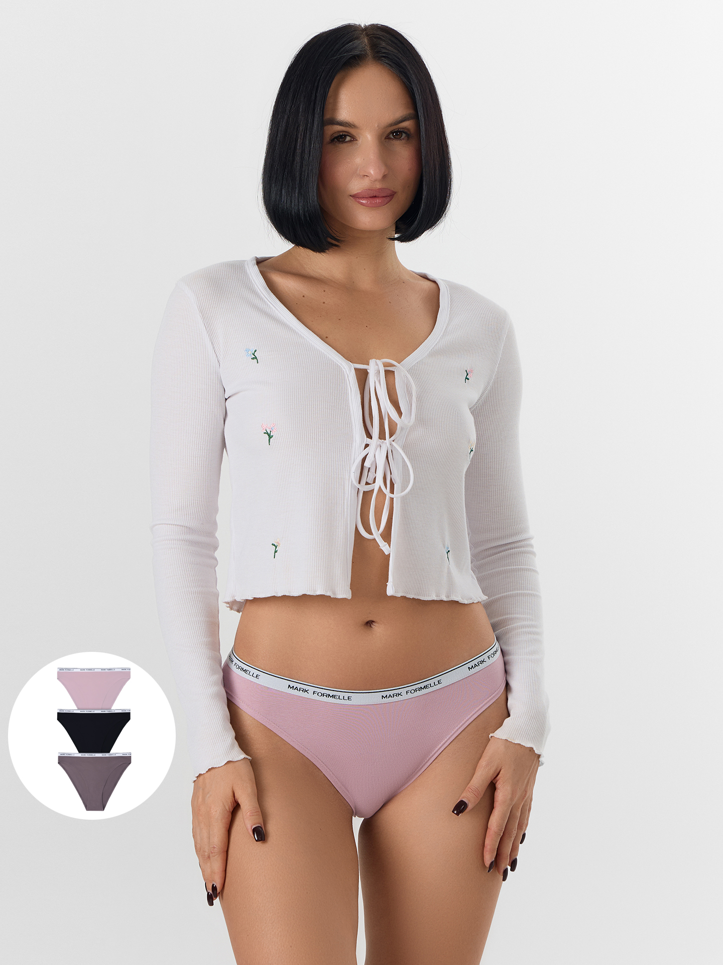 Трусы 3 шт Mark Formelle (Марк Формэль) 412574-1-3/тауп - фото 1