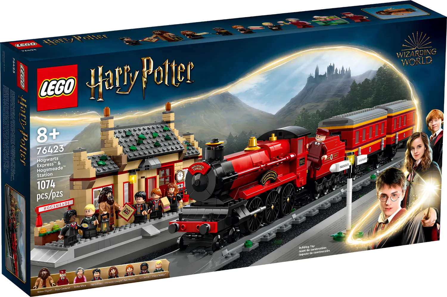 Изображение товара Конструктор LEGO Harry Potter 76423 Хогвартс-экспресс и станция Хогсмид
