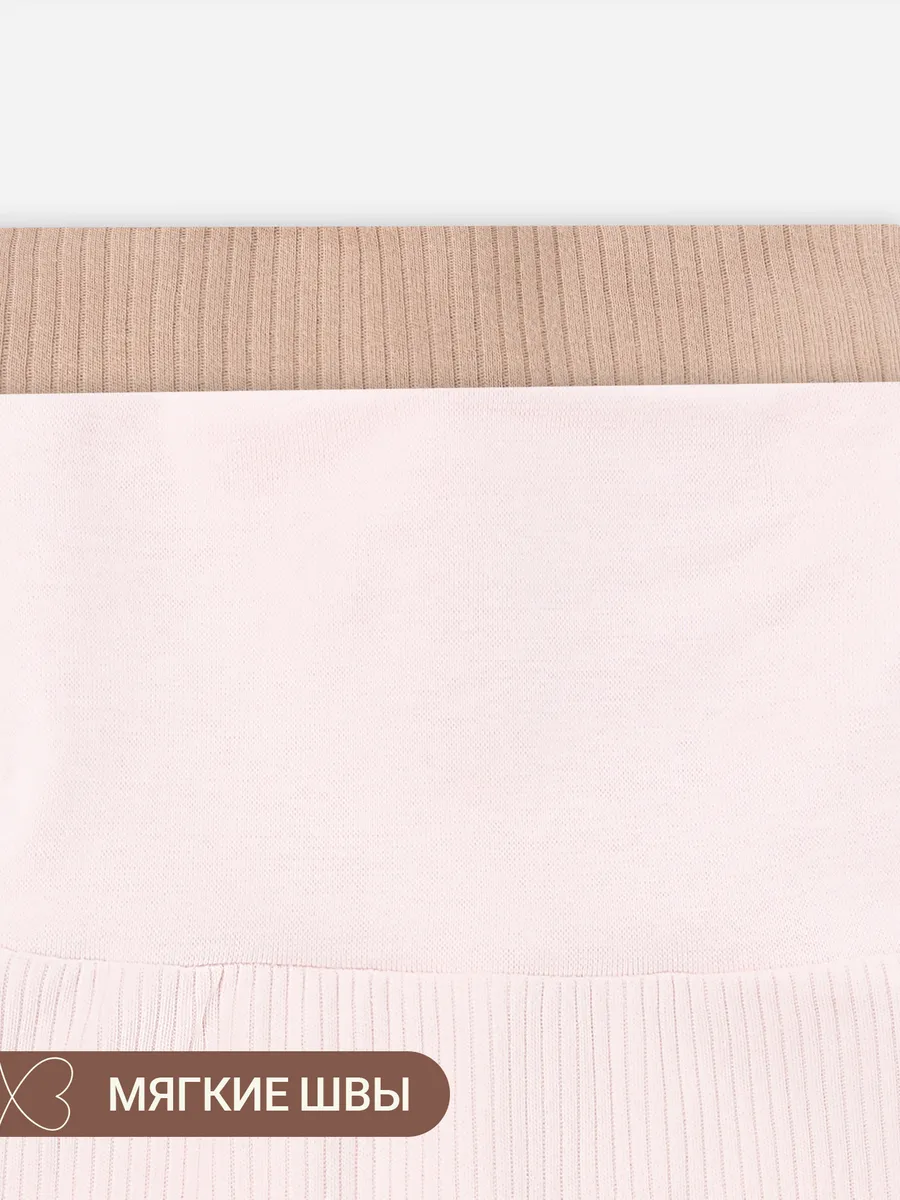 Ползунки 2 шт Mark Formelle (Марк Формэль) 85114-2/розовый +зайки на бежевом - фото 8