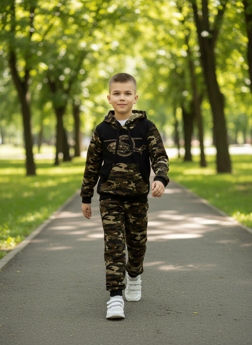 Худи и брюки Утенок 747 хаки экспедиция - фото 4