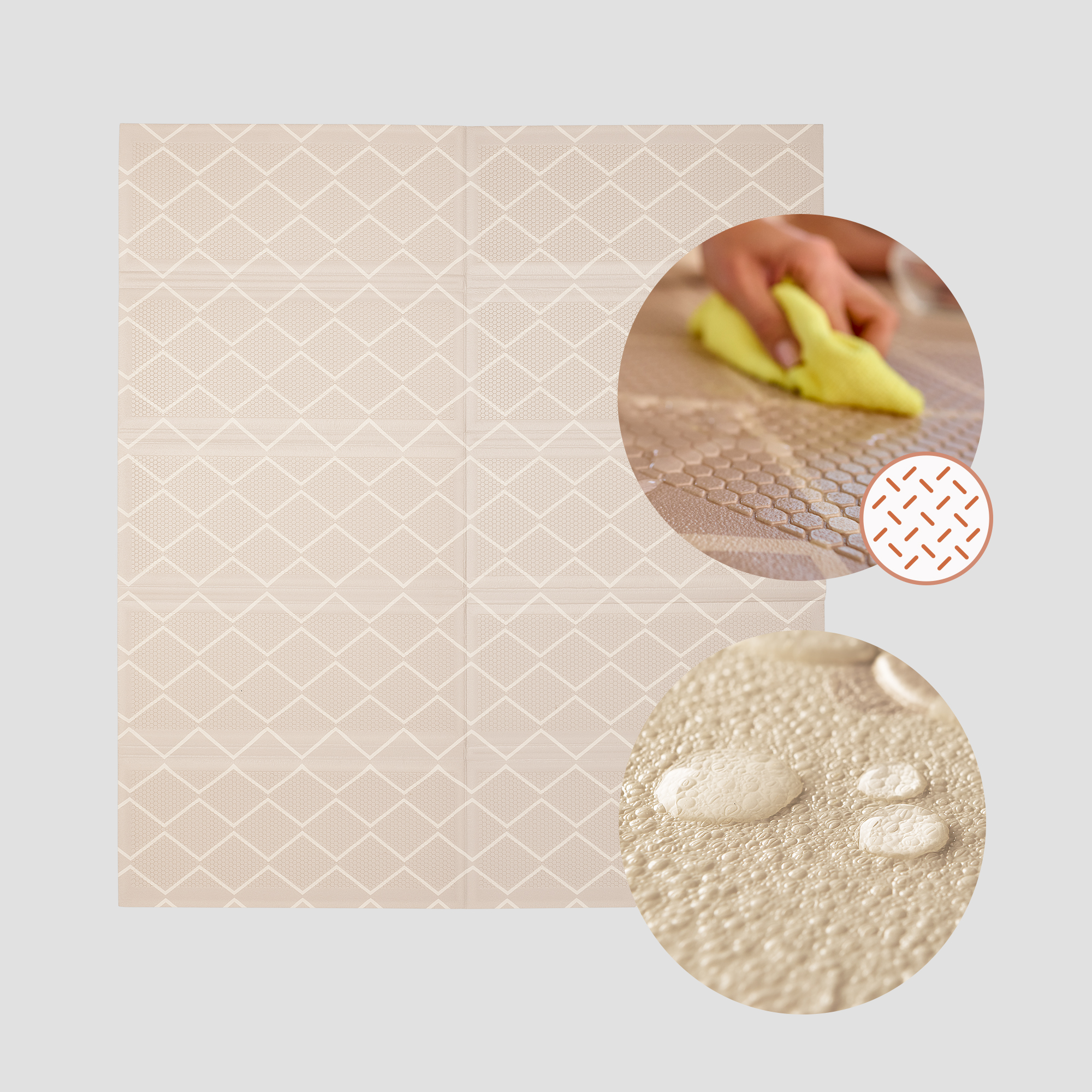 Детский складной коврик Lionelo Zora 180 x 201 см - фото 8