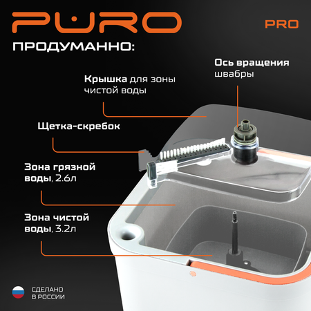 Комплект для уборки PURO Puro Pro