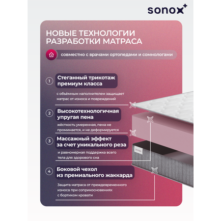 Матрас SONOX Foam Multizone Hard