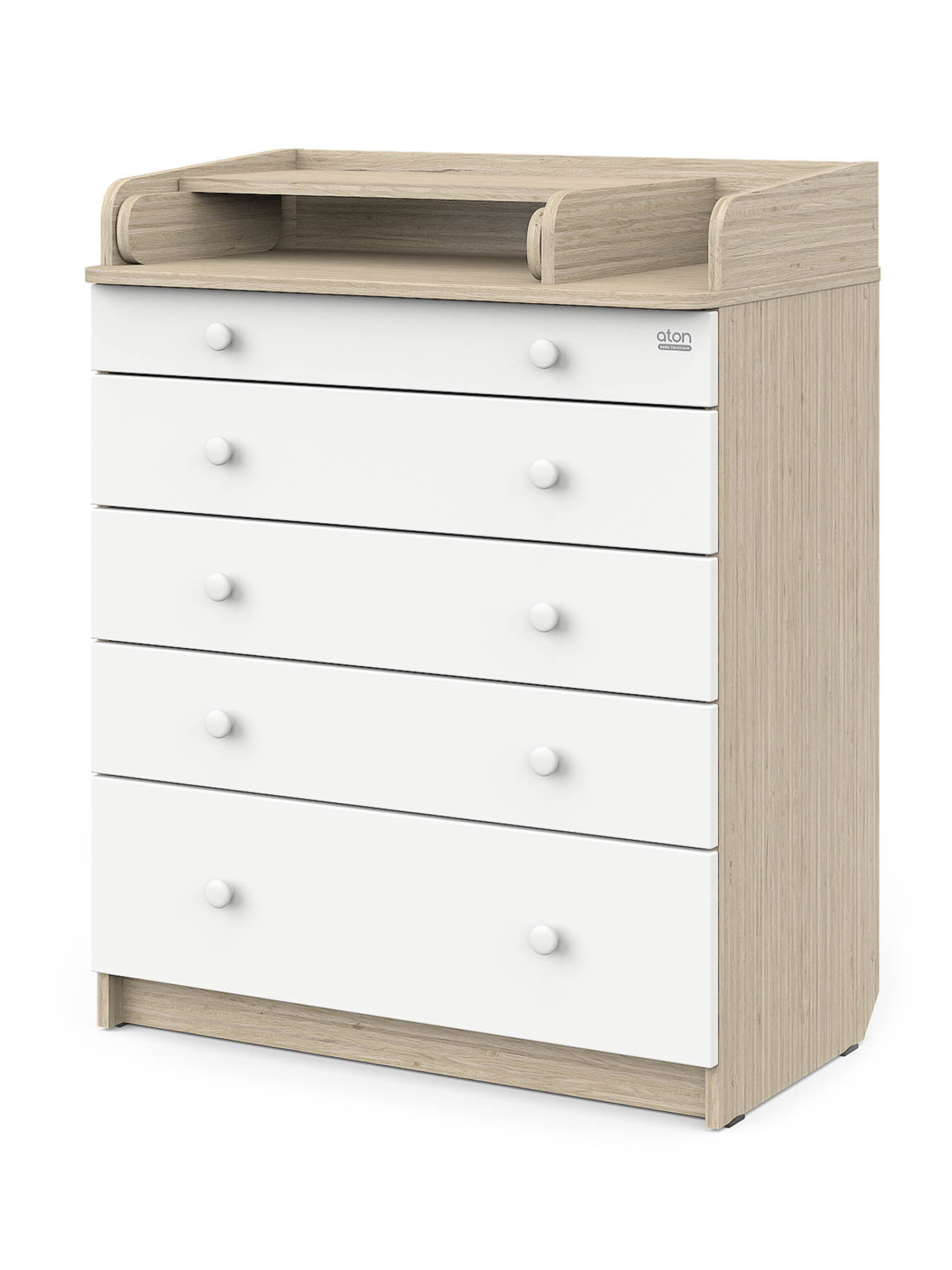 Комод пеленальный Aton Maks дуб тонсберг-белый софт - фото 1