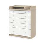 Комод пеленальный Aton Maks дуб тонсберг-белый софт