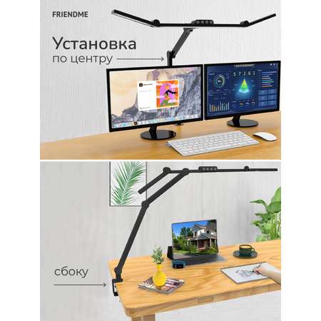 Led светильник светодиодный friendme с тройным источником света
