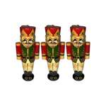 Елочная игрушка Хохлома Оптом фигурка деревянная Щелкунчик 3 шт