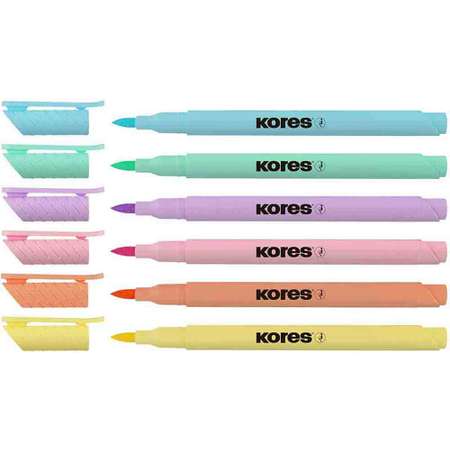 Фломастеры Kores 6 цв.