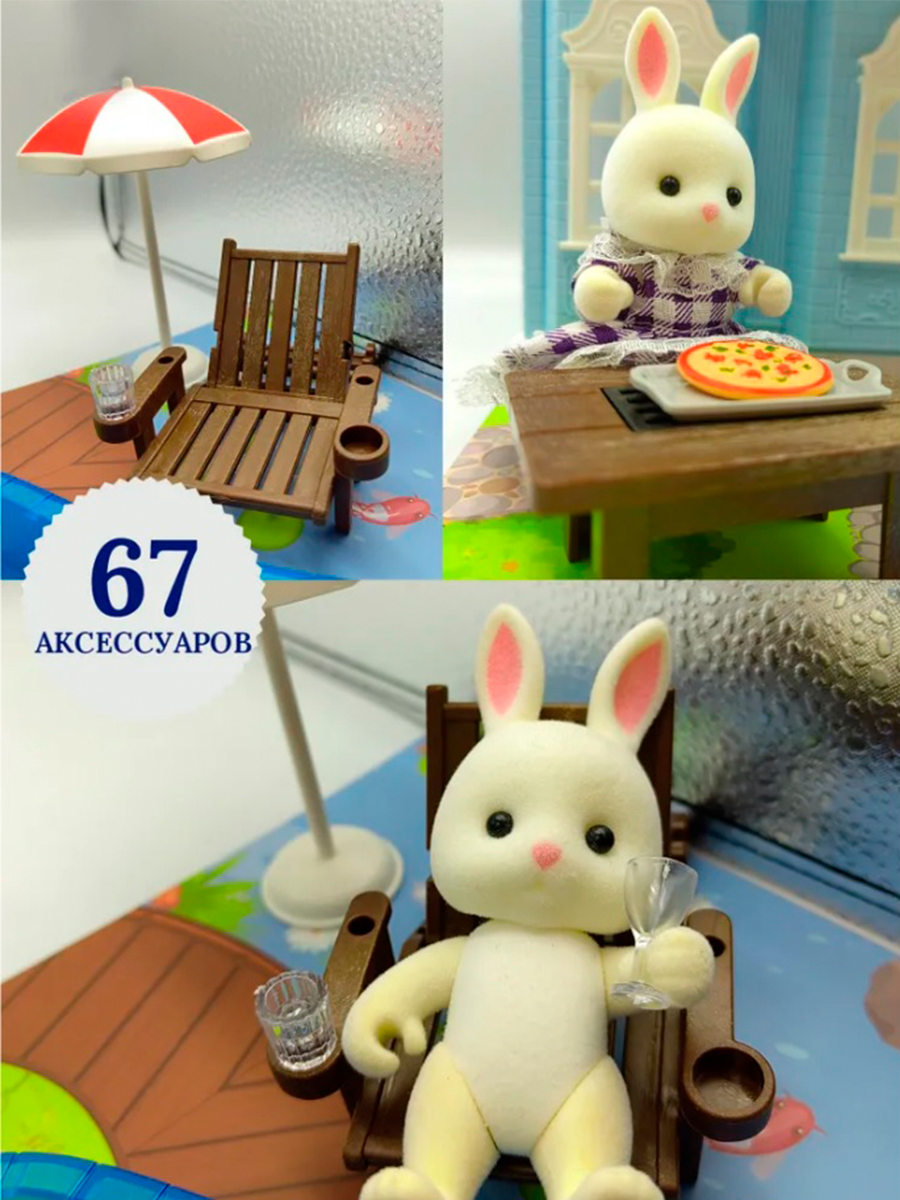 Домик для кукол SHARKTOYS с мебелью 1310000008 - фото 12