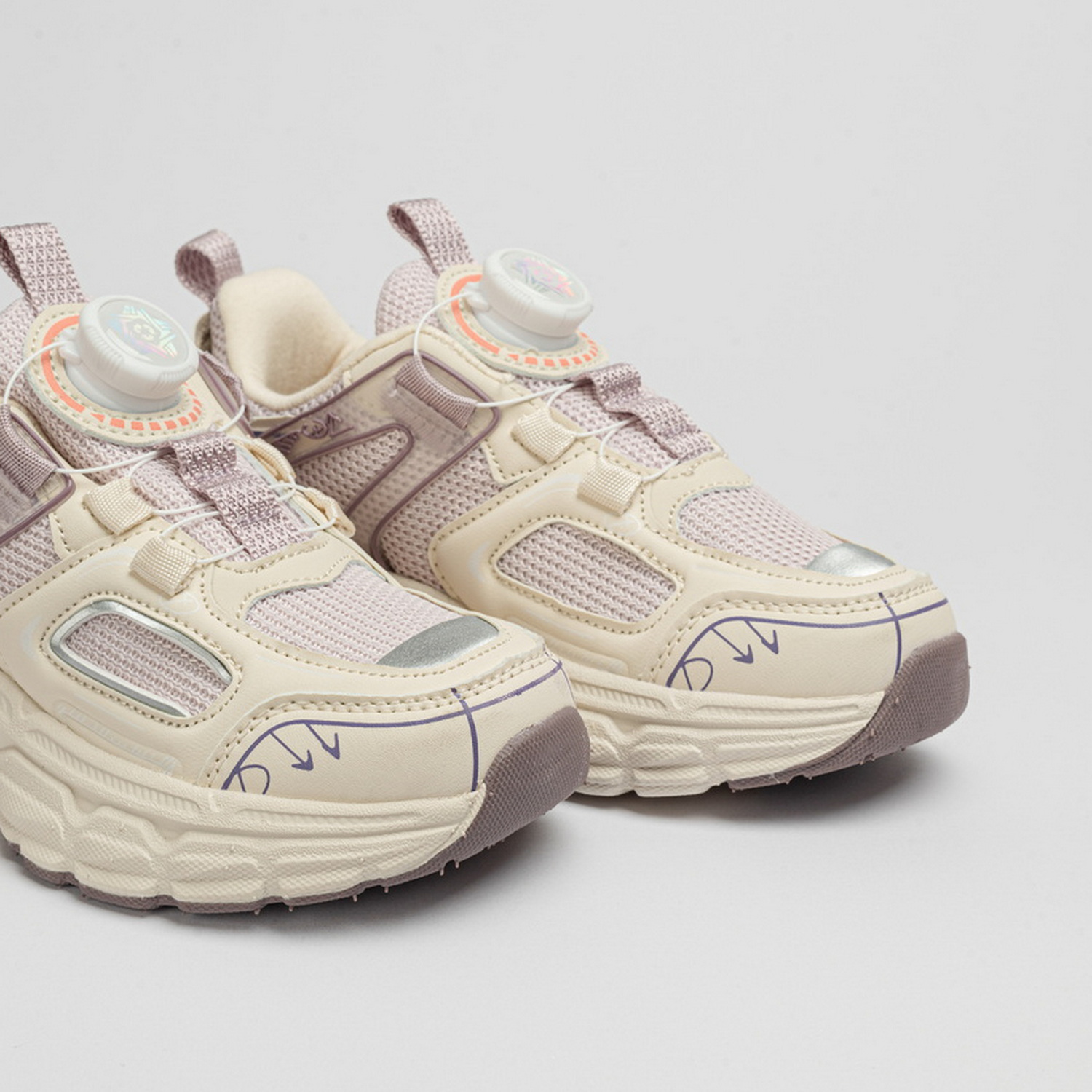 Кроссовки TikkaGo 7U07_23954-2_beige-violet - фото 3