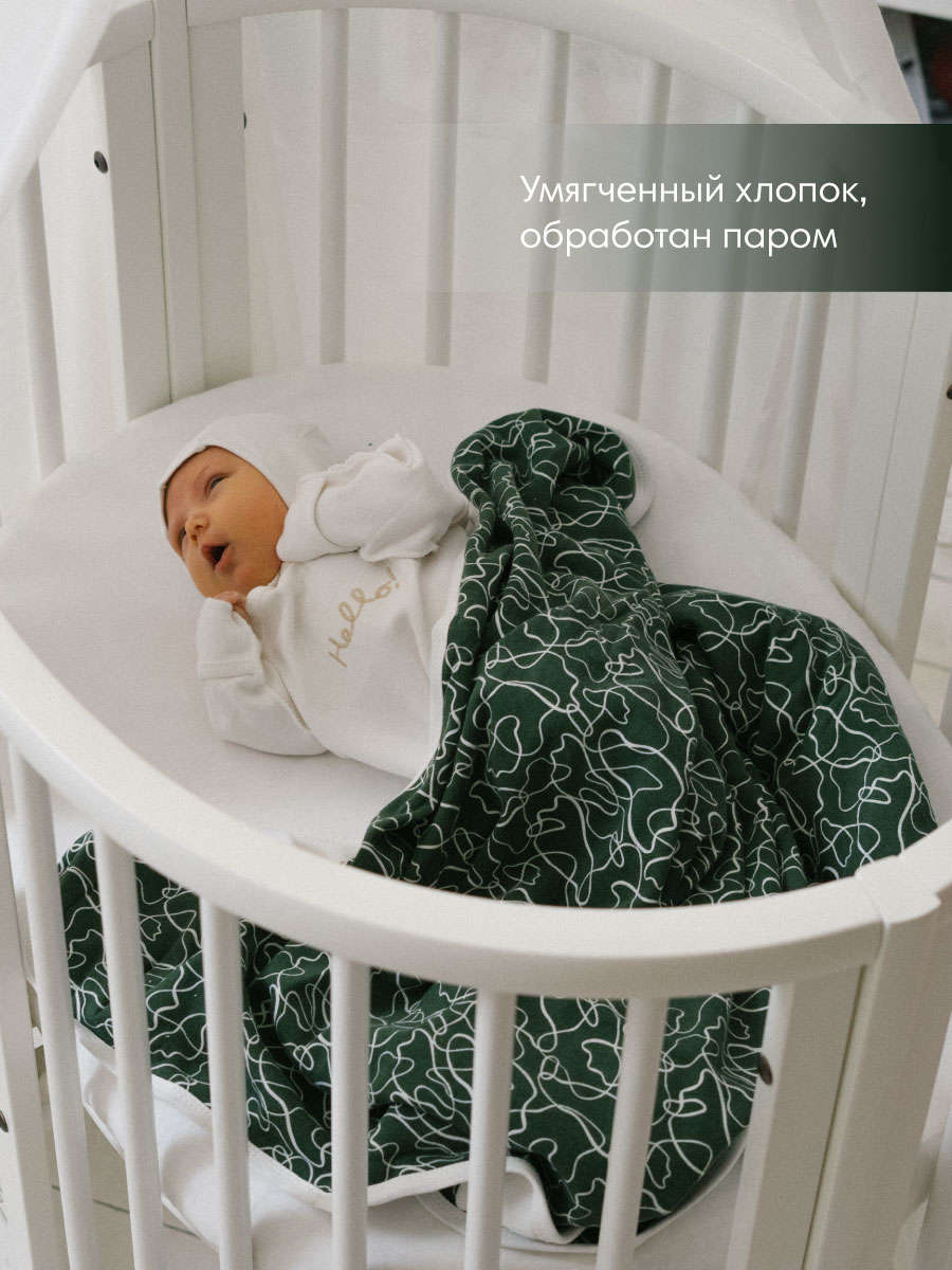 Пелёнка OLANT BABY Forest frost трикотаж 90х90 см - фото 2